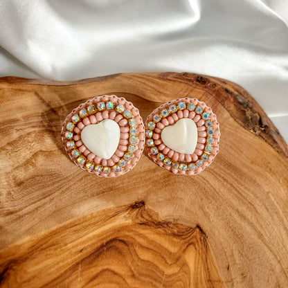 Heart Shell Studs