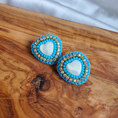 Heart Shell Studs